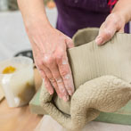 Sarah Villeneau in her studio 2018